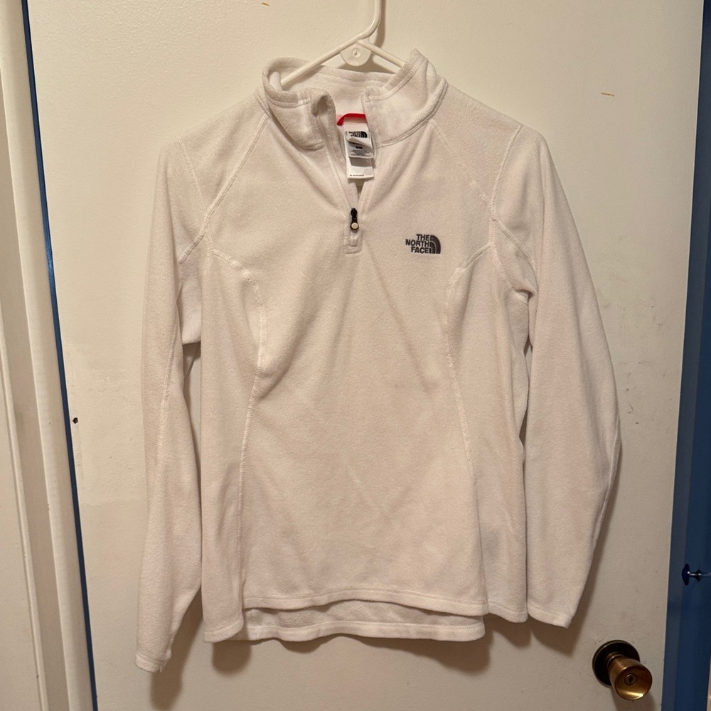 The North Face White Quarter-Zip Fleece
